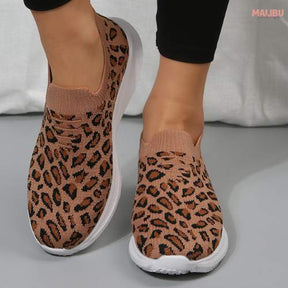 Sapatênis Feminino Ortopédico Confortável Leopard