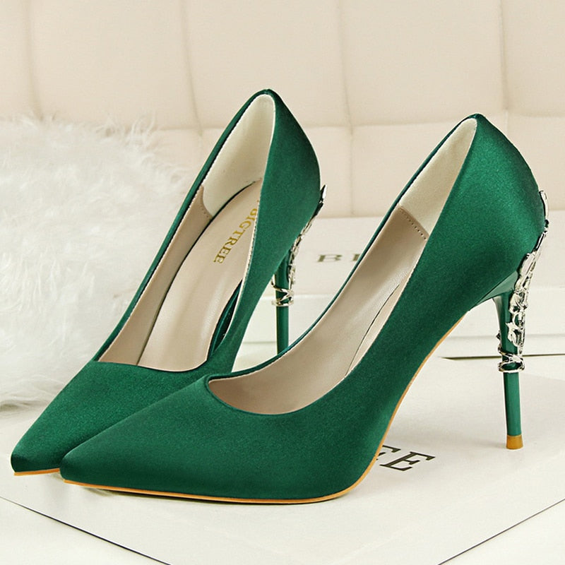 sapato feminino verde